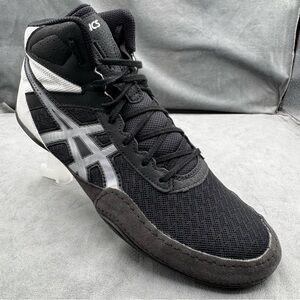 ASICS Matflex 6 Wrestling Shoes Men’s Size 11.5 Black Silver Athletic Training